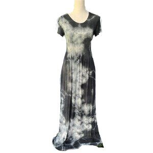 🆕 Tie-Dye Soft Stretch Maxi Dress for Tall Women | Hidden Pockets | Micromodal